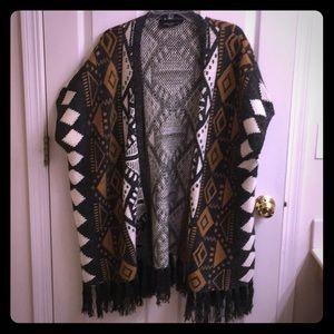 Aztec oversized cardigan
